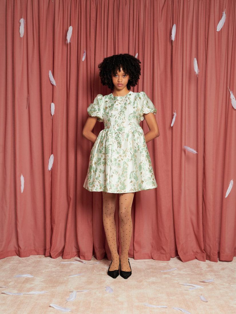 Sister Jane Eider Jacquard Mini Dress in Red | Lyst UK