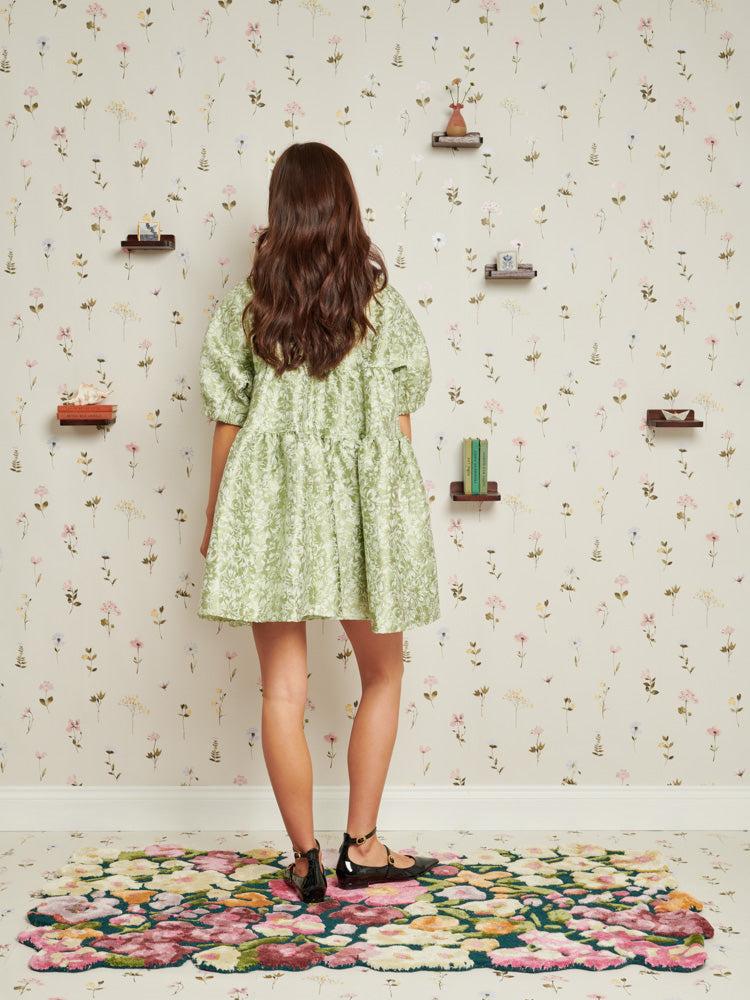 Sister Jane Thimble Jacquard Mini Dress in Green | Lyst