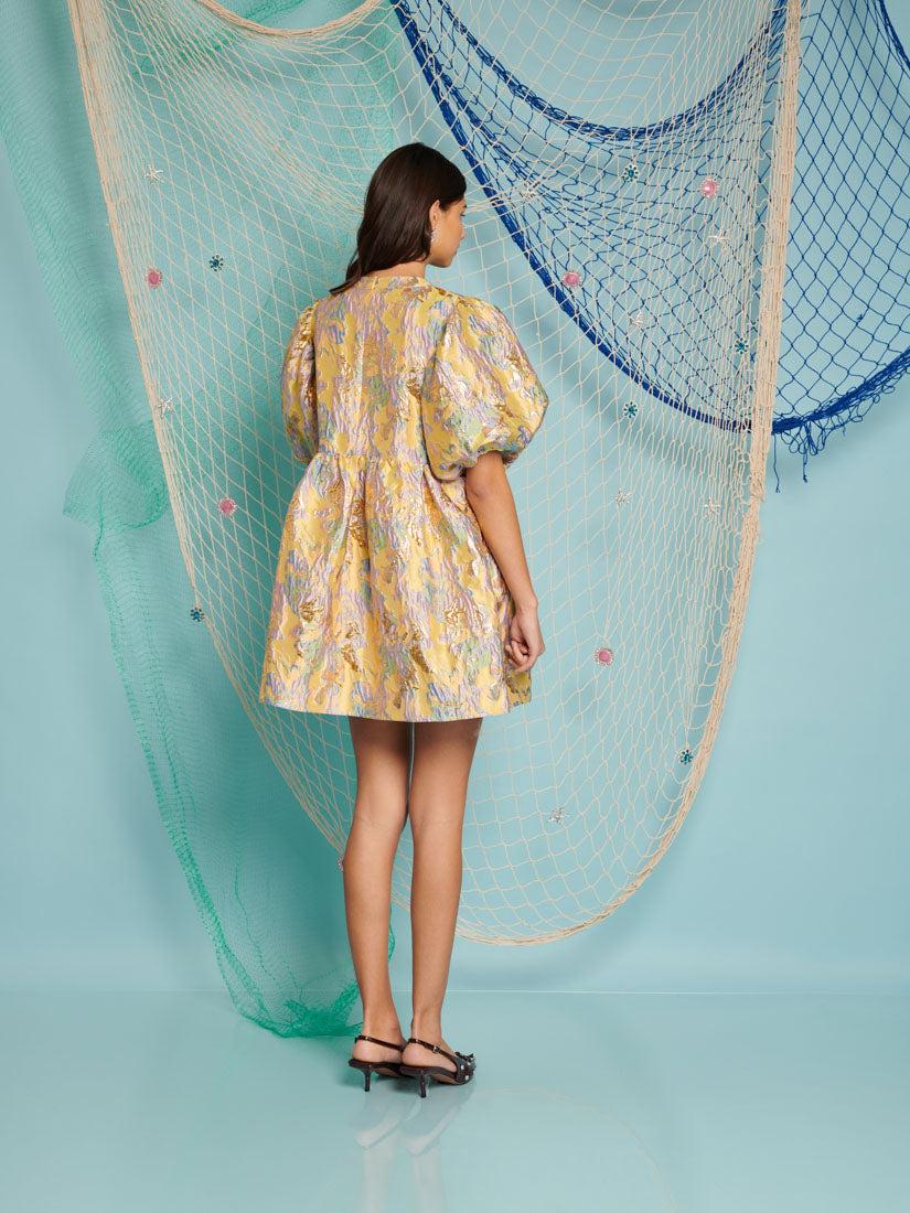Sister Jane Dream Meri Jacquard Mini Dress in Blue | Lyst