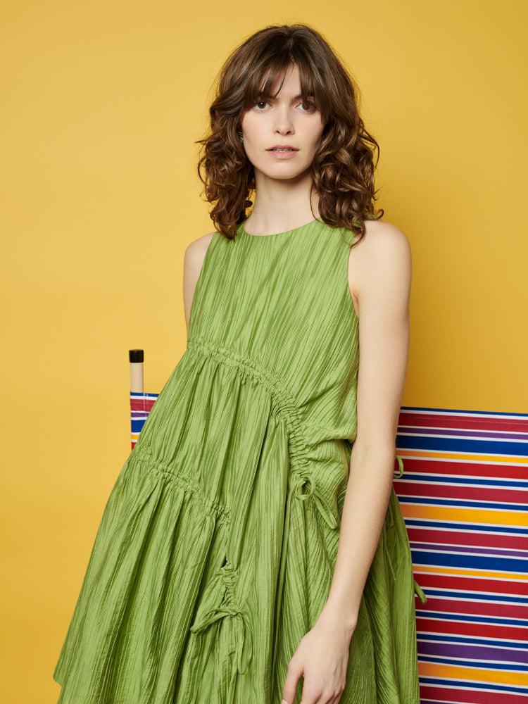【Sister Jane】Ghospell ドローストリング ミニワンピース Sister Jane Ghospell Gwen Ruched Mini Dress in Yellow | Lyst