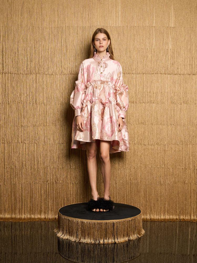 新作 英国発 Sister Jane 限定 DREAM Starling Jacquard Dress Sister Jane Dream Starling Jacquard Midi Dress in Blue | Lyst