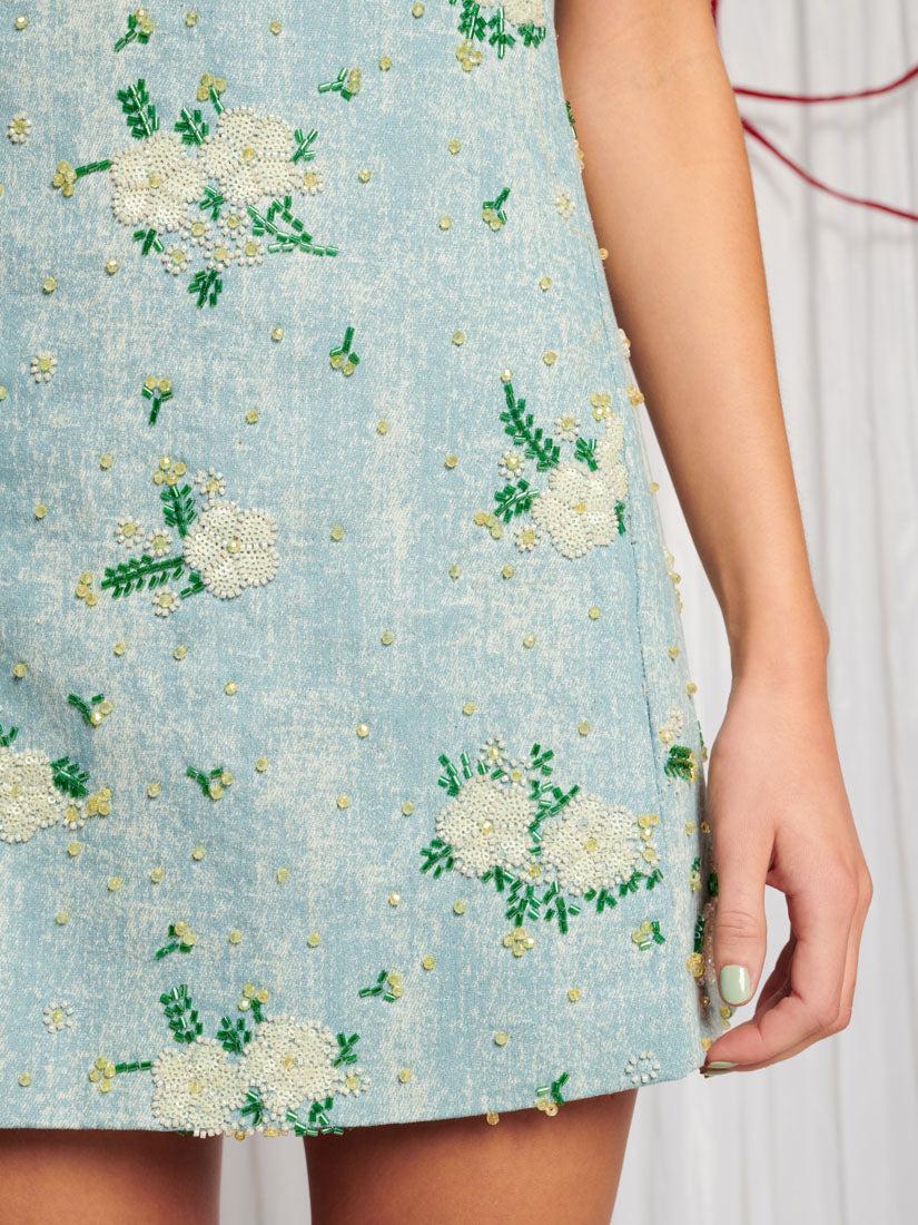 Sister Jane Dream Harmony Bead Denim Dress in Blue | Lyst