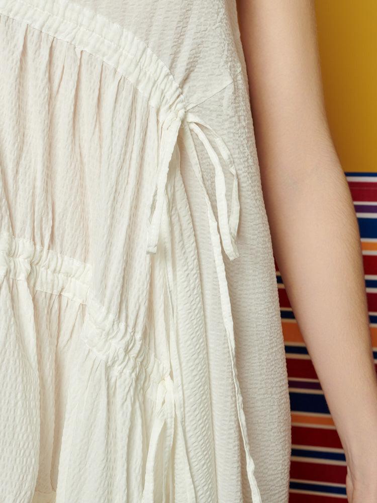 Sister Jane Ghospell Eleanor Ruched Midi Dress in Yellow Lyst UK