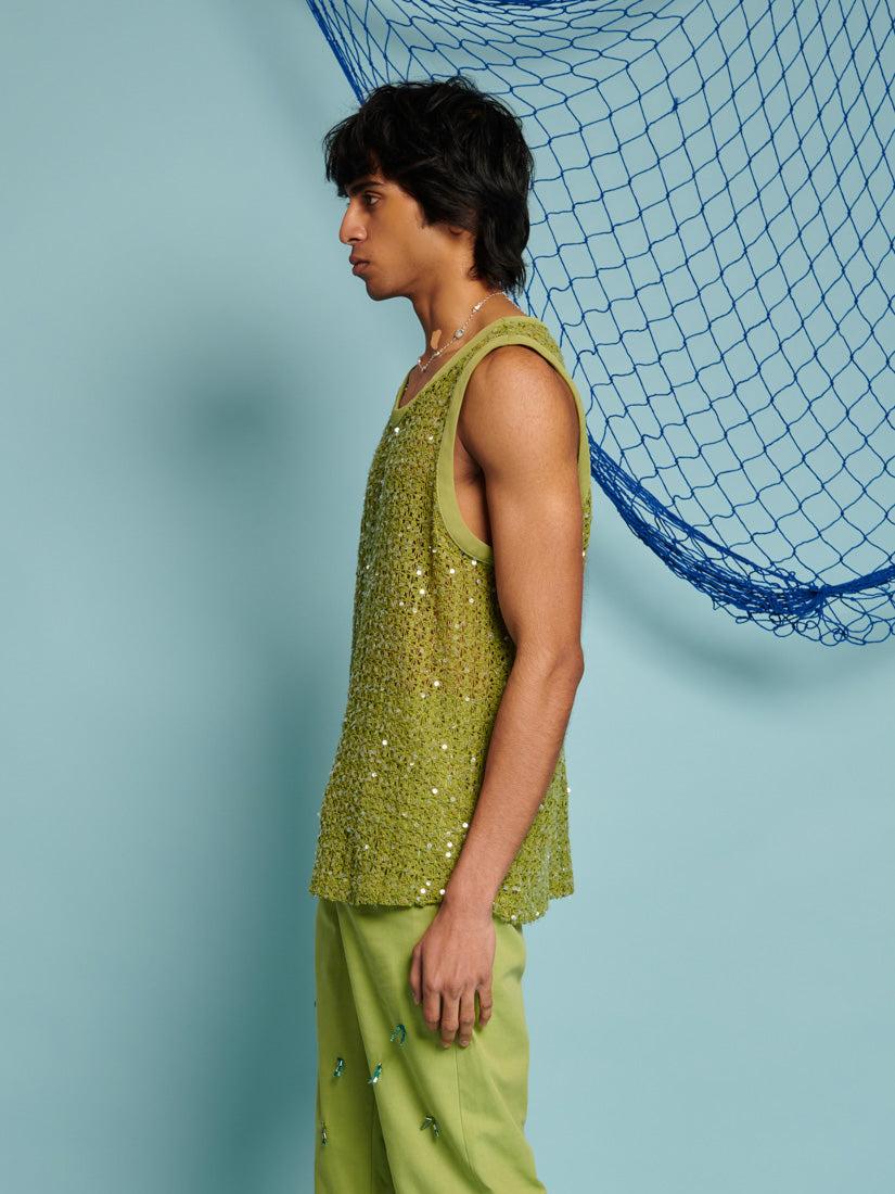 Sister Jane Tackle Vest in Green | Lyst UK