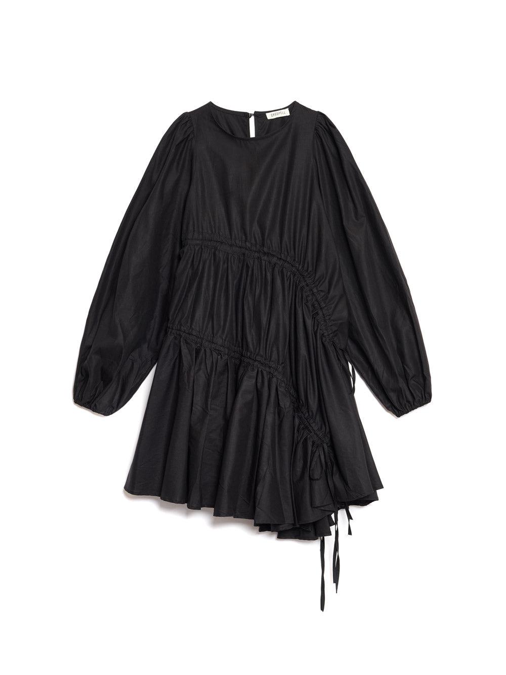 Sister Jane Ghospell Noor Ruched Mini Dress in Black | Lyst UK