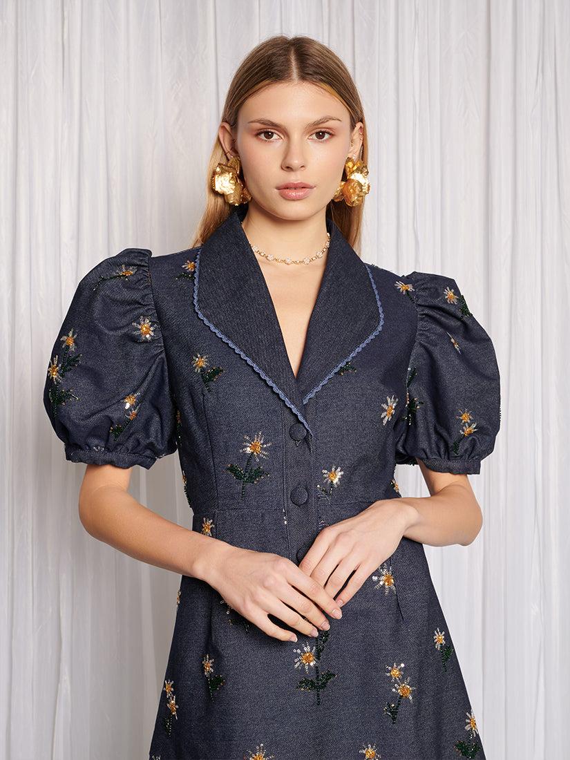 【sister jane】Ditsy Daisy オフショルダー ミディ ドレス Sister Jane The Daisy Dress in Blue | Lyst