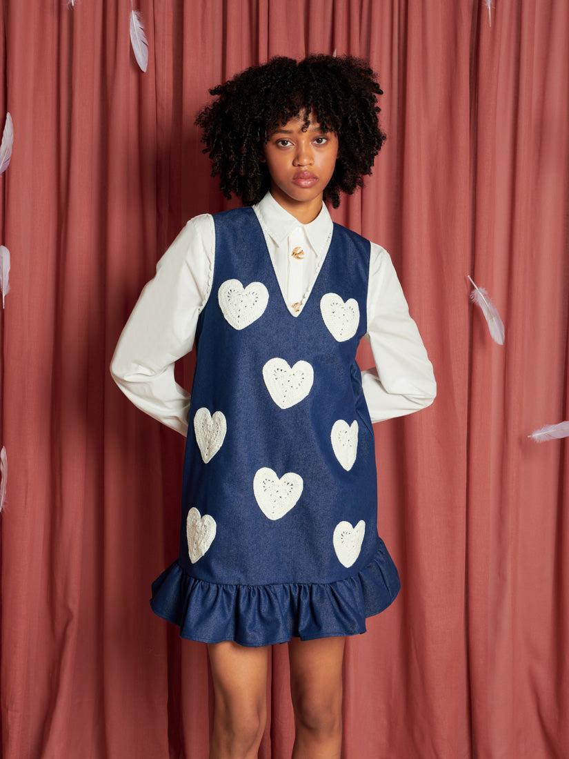Sister Jane Heart To Heart Mini Dress in Blue | Lyst