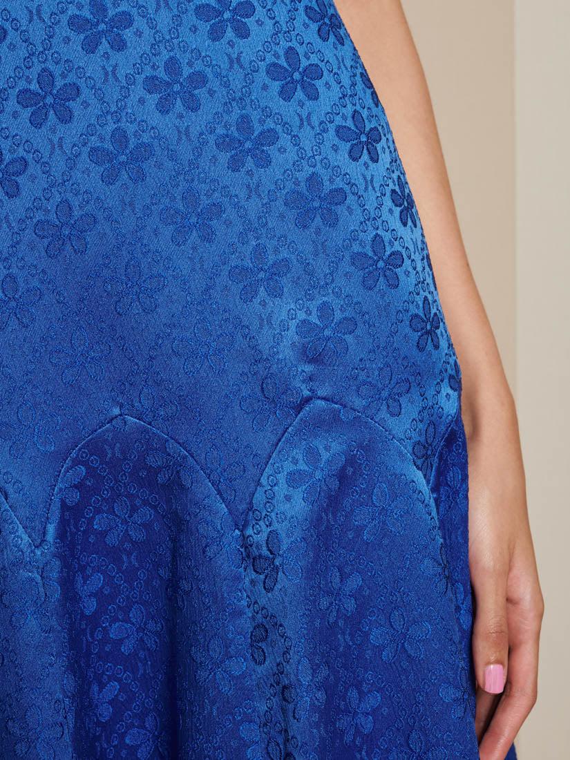 Sister Jane Oriel Jacquard Midi Dress in Blue | Lyst