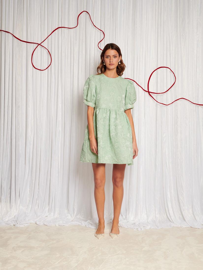 ワンピース sister jane / Plume Mini Dress Sister Jane Dream Plume Jacquard Mini Dress in Green | Lyst