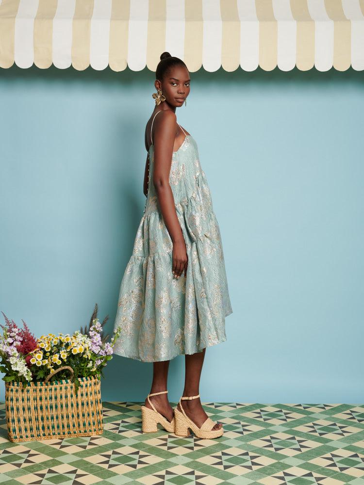 Jacquard cami dress hotsell