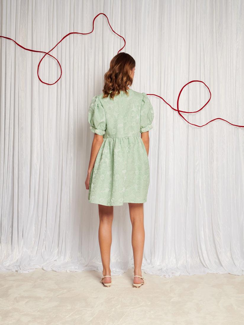 シスター ジェーン(sister jane) DREAM Mini Dress Sister Jane Dream Plume Jacquard Mini Dress in Green | Lyst