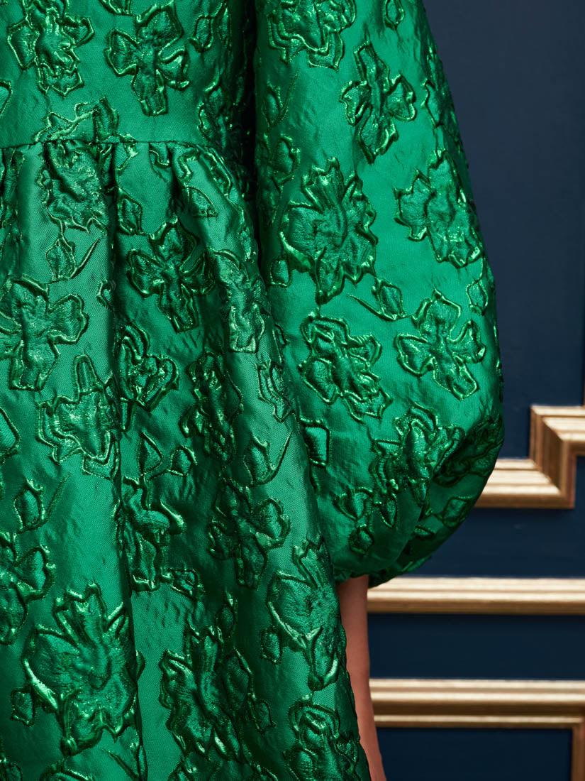 Sister Jane Dream Storybook Jacquard Mini Dress in Green | Lyst