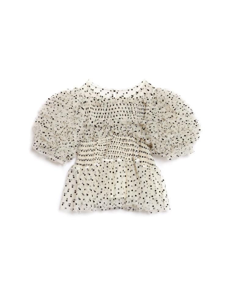 トップス Countess tulle top SISTER JANE sister-jane-Plumetis-Cream-