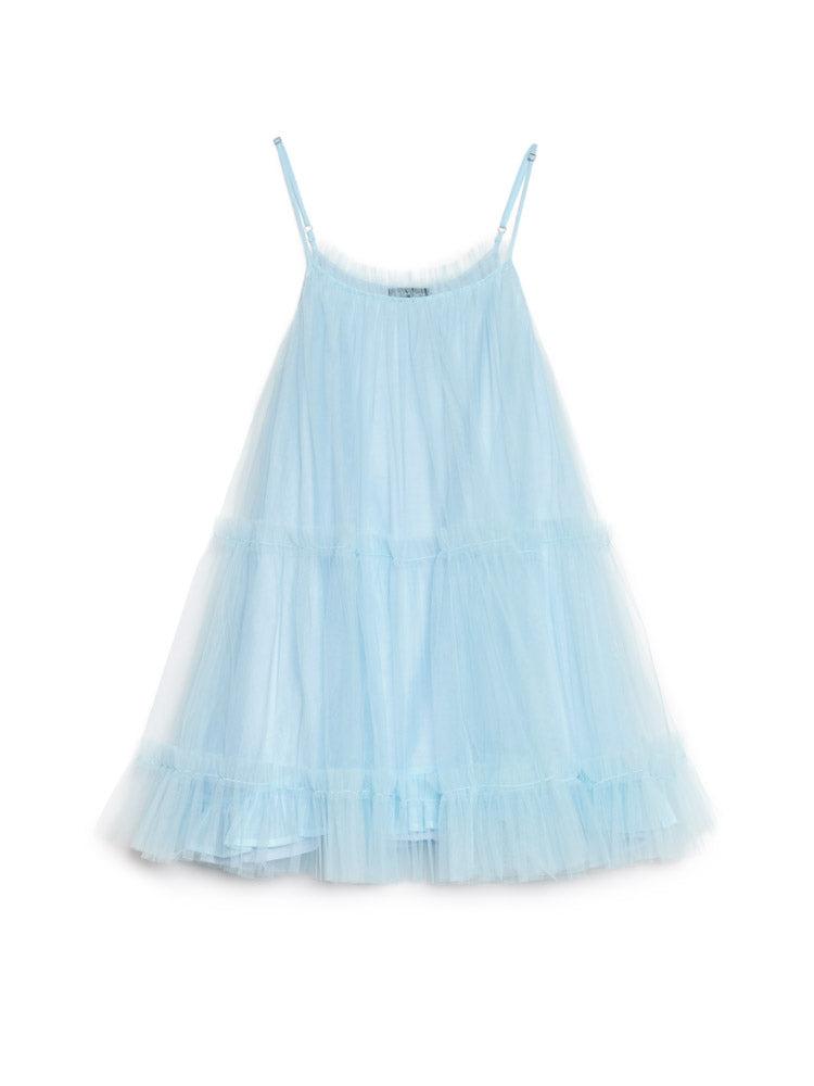 Sister Jane Sway Tulle Ruffle Mini Dress in Blue | Lyst