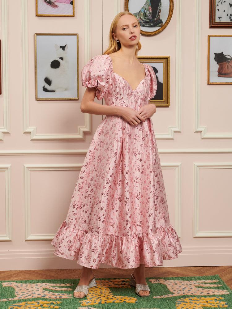 Sister Jane Dream Tiny Tina Jacquard Dress in Pink | Lyst