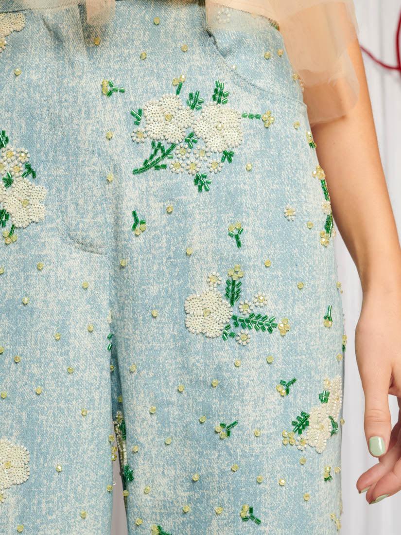 パンツ Dream sister jane flower beads denim Dream sister jane flower beads denim - メルカリ