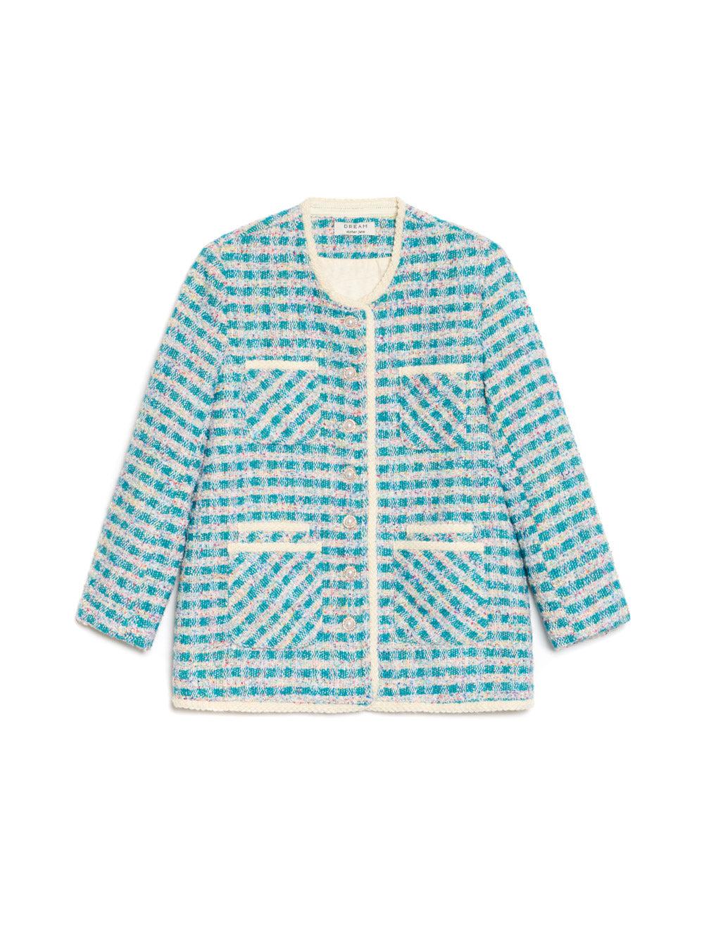 Sister Jane Dream Novelty Tweed Jacket in Blue | Lyst UK