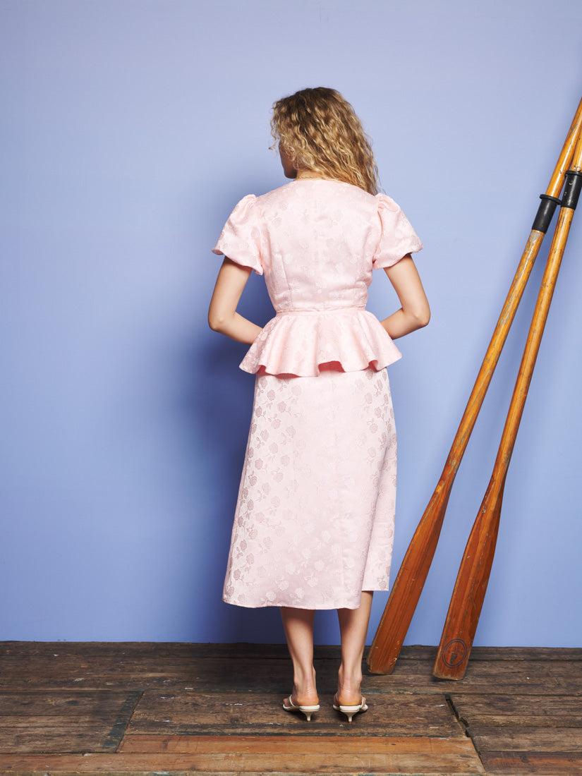Sister Jane Hazel Jacquard Midi Dress in Blue | Lyst