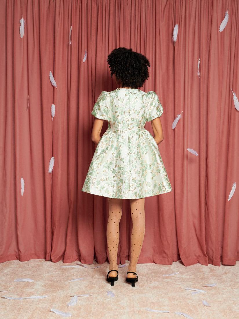 Sister Jane Eider Jacquard Mini Dress in Red | Lyst