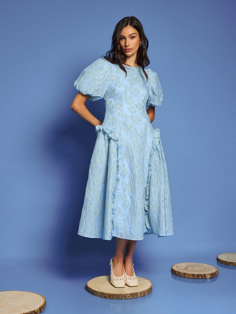 Sister Jane Dream Endless Days Jacquard Dress in Blue | Lyst