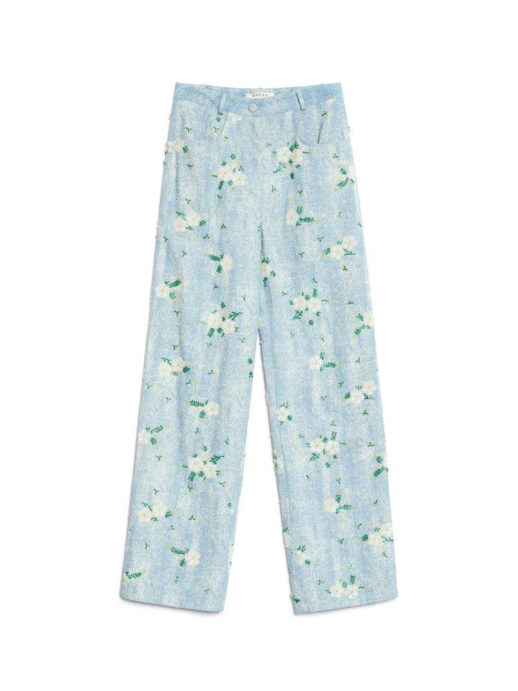 パンツ Dream sister jane flower beads denim Dream sister jane flower beads denim - メルカリ