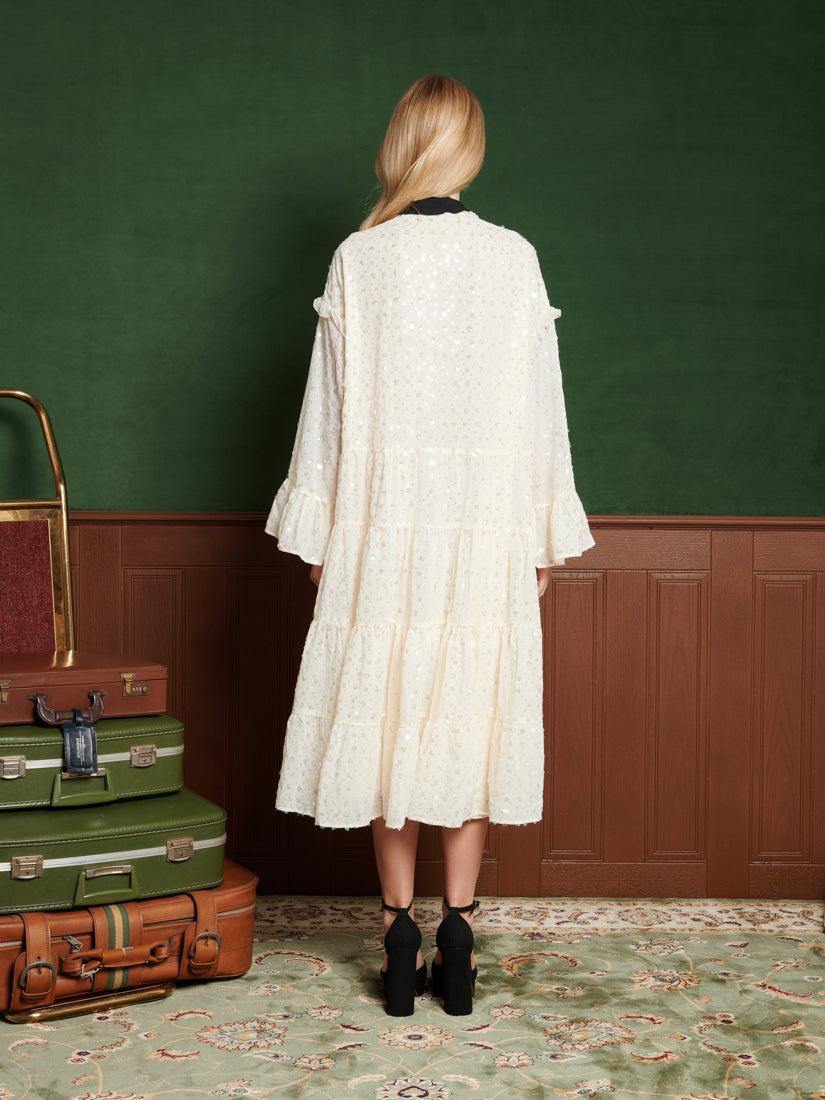 Sister Jane Chandelier Chiffon Midi Dress in Green | Lyst