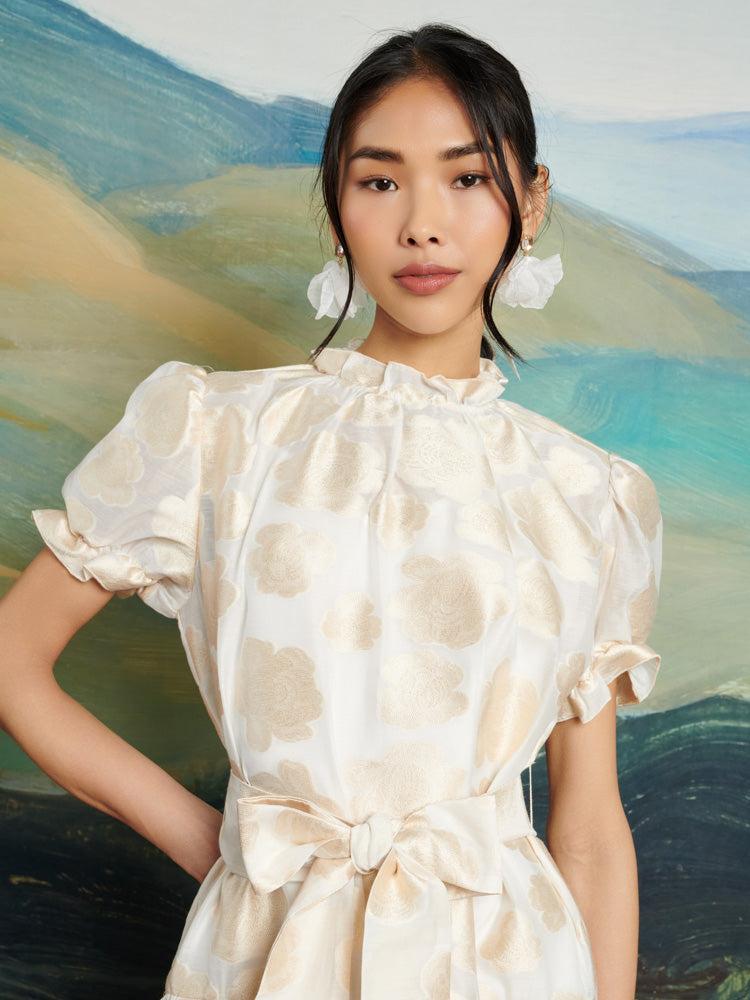 Sister Jane Dream Lasso Jacquard Midi Dress in Blue | Lyst Sister Jane Dream Lasso Jacquard Midi Dress in Blue | Lyst