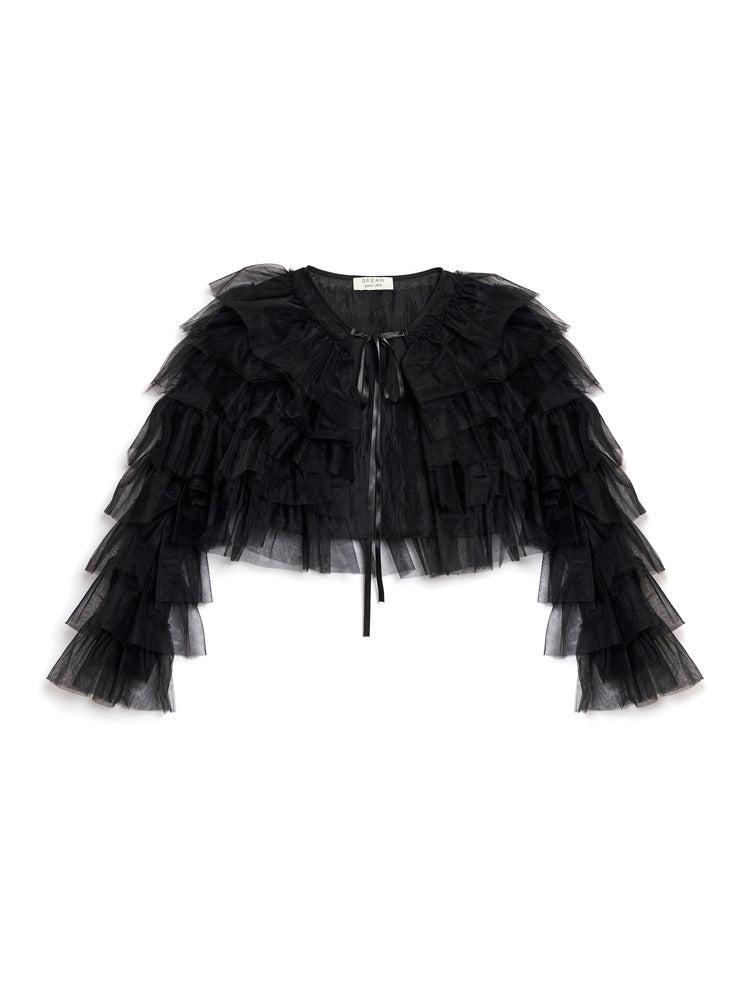 シスタージェーン Sister Jane Sister Jane ジャケット CRANE TULLE RUFFLE JACKET JKD062 （Cr Sister Jane シスタージェーン ジャケット CRANE TULLE RUFFLE