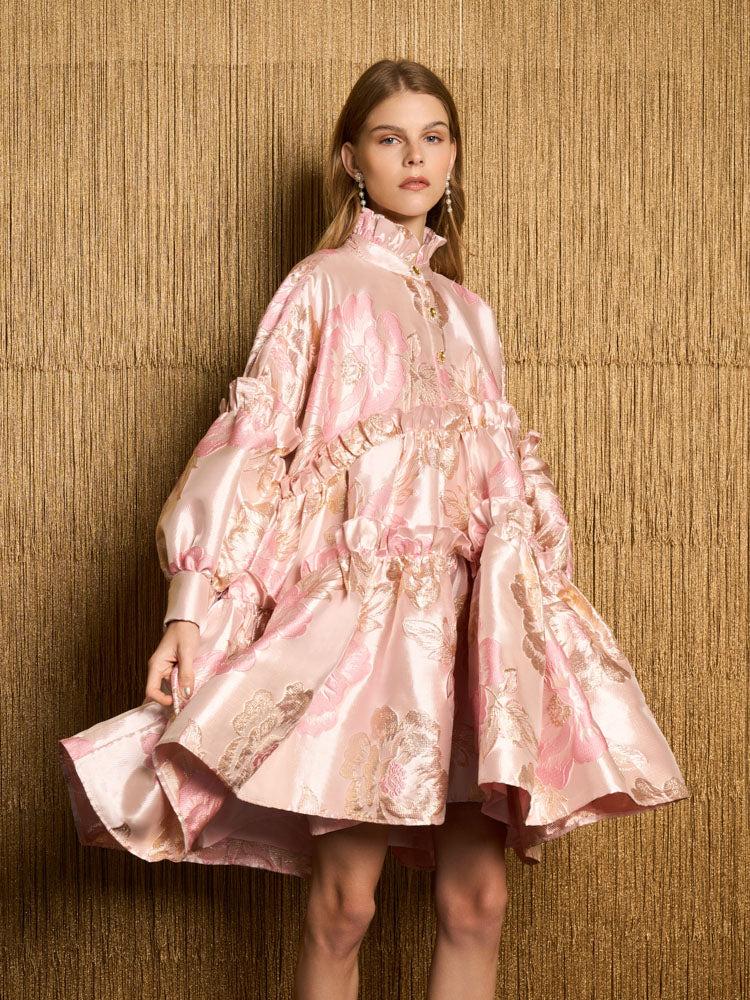 新作 英国発 Sister Jane 限定 DREAM Starling Jacquard Dress Sister Jane Dream Collectors Floral-Jacquard Mini Dress