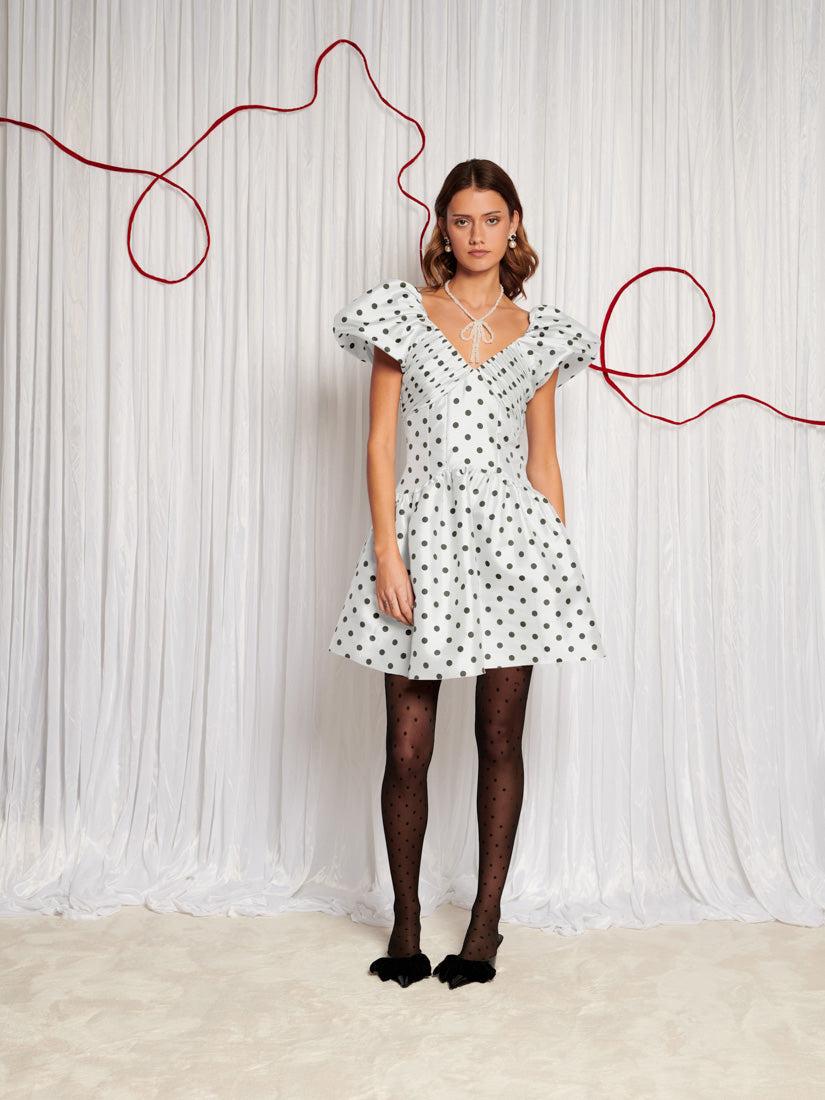 【sister jane】Polka Dance ドット柄 ミディ ドレス Polka Dance Midi Dress – Sister Jane