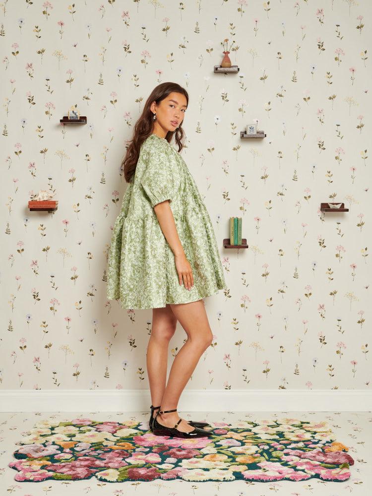 Sister Jane Thimble Jacquard Mini Dress in Green | Lyst Sister Jane Thimble Jacquard Mini Dress in Green | Lyst
