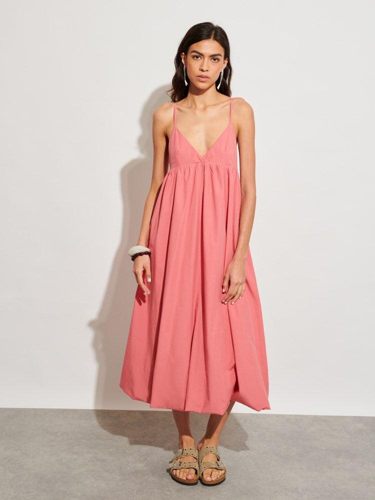 sister jane grandma rose midi dress Sister Jane 3D floral tulle midi dress in pink