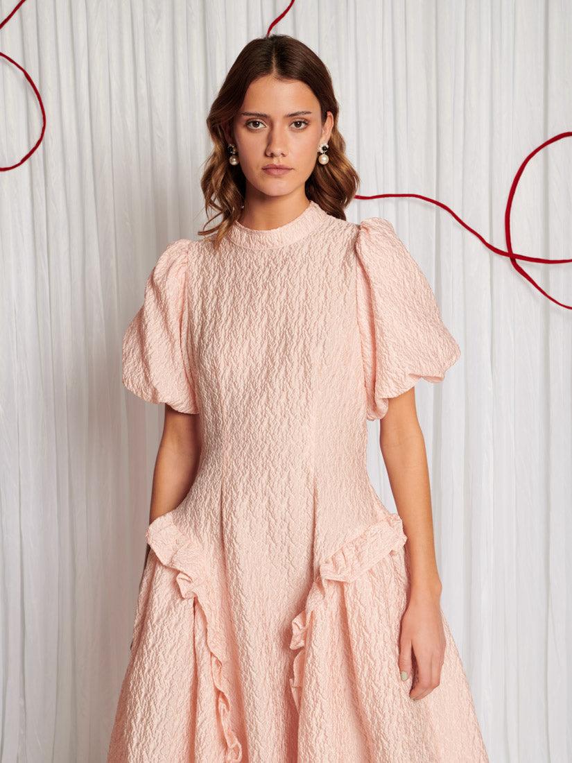 Sister Jane Dream Swift Jacquard Midi Dress in Pink | Lyst UK