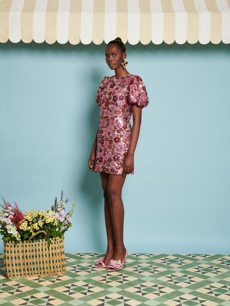 knee length dresses for ladies Zyla Yellow Hibiscus Floral Print Cowl Mini Dress - US 10 main image 1