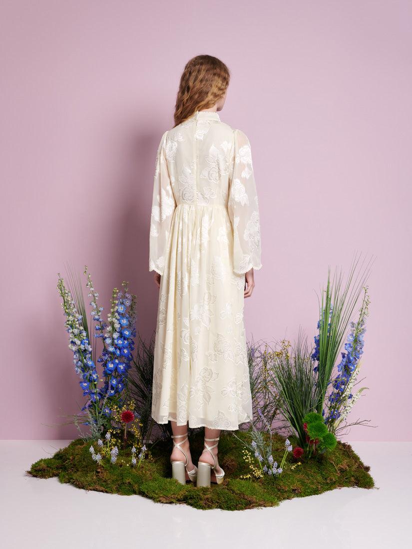 sister jane dandelion midi dress in cream Sister Jane Dandelion midi dress in cream