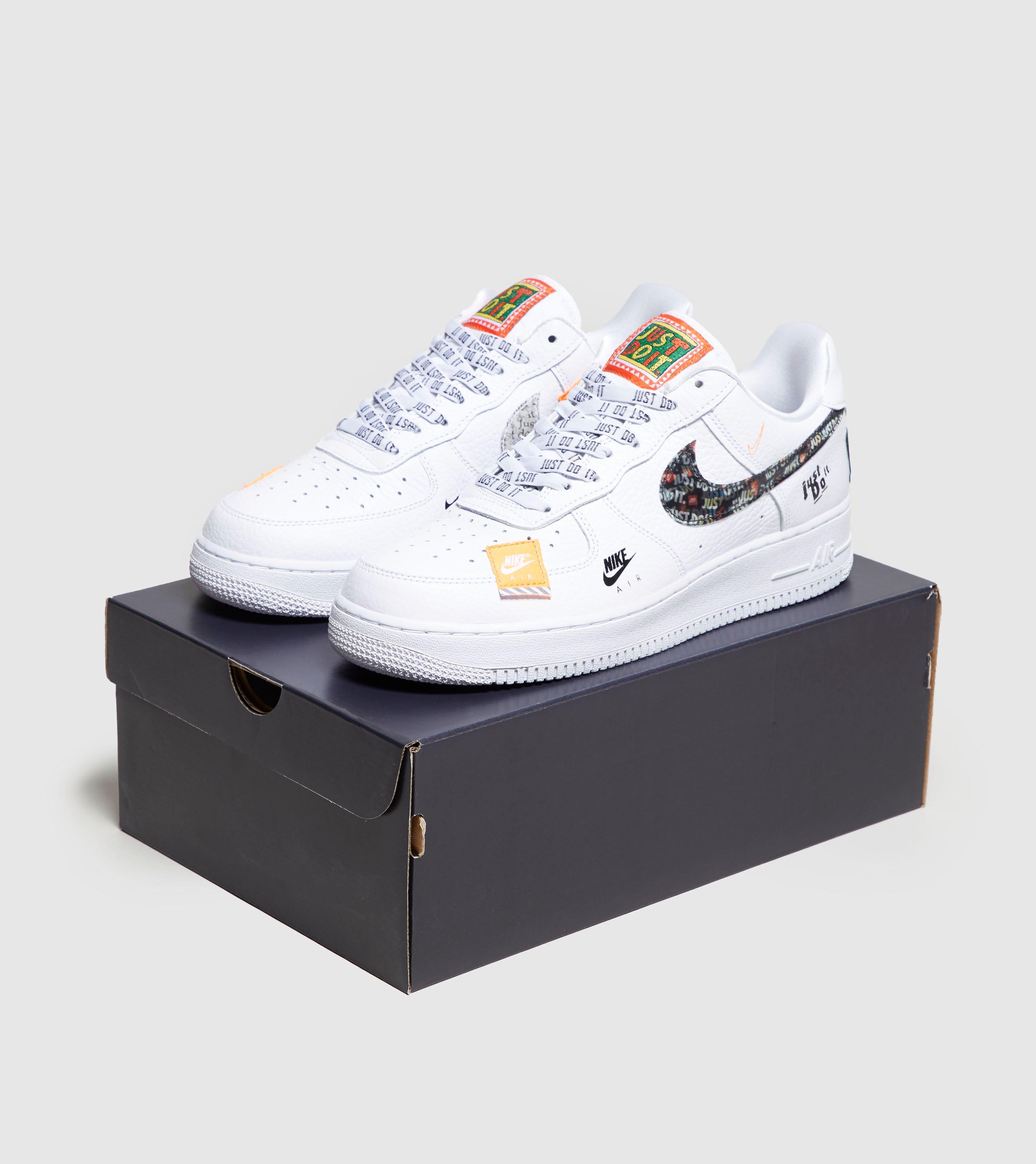 nike air force 1 premium just do it white