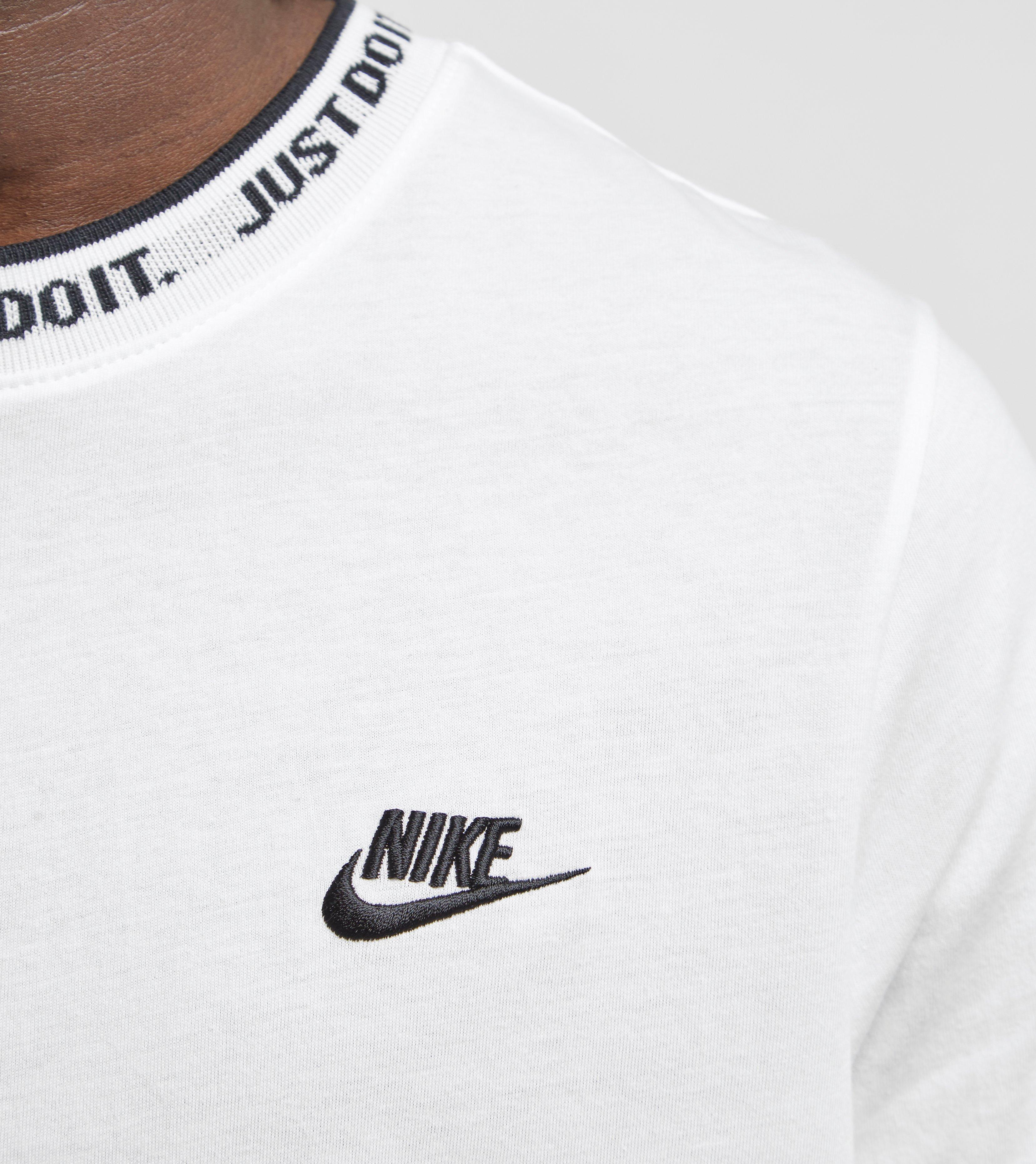 nike just do it jacquard neck tee