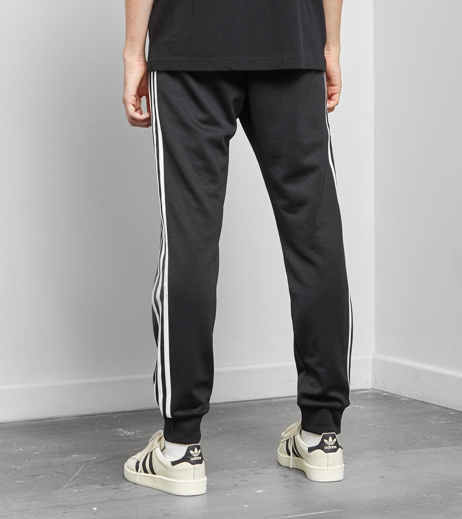 adidas Originals Superstar Cuffed Track Pants in Black for Men - Lyst