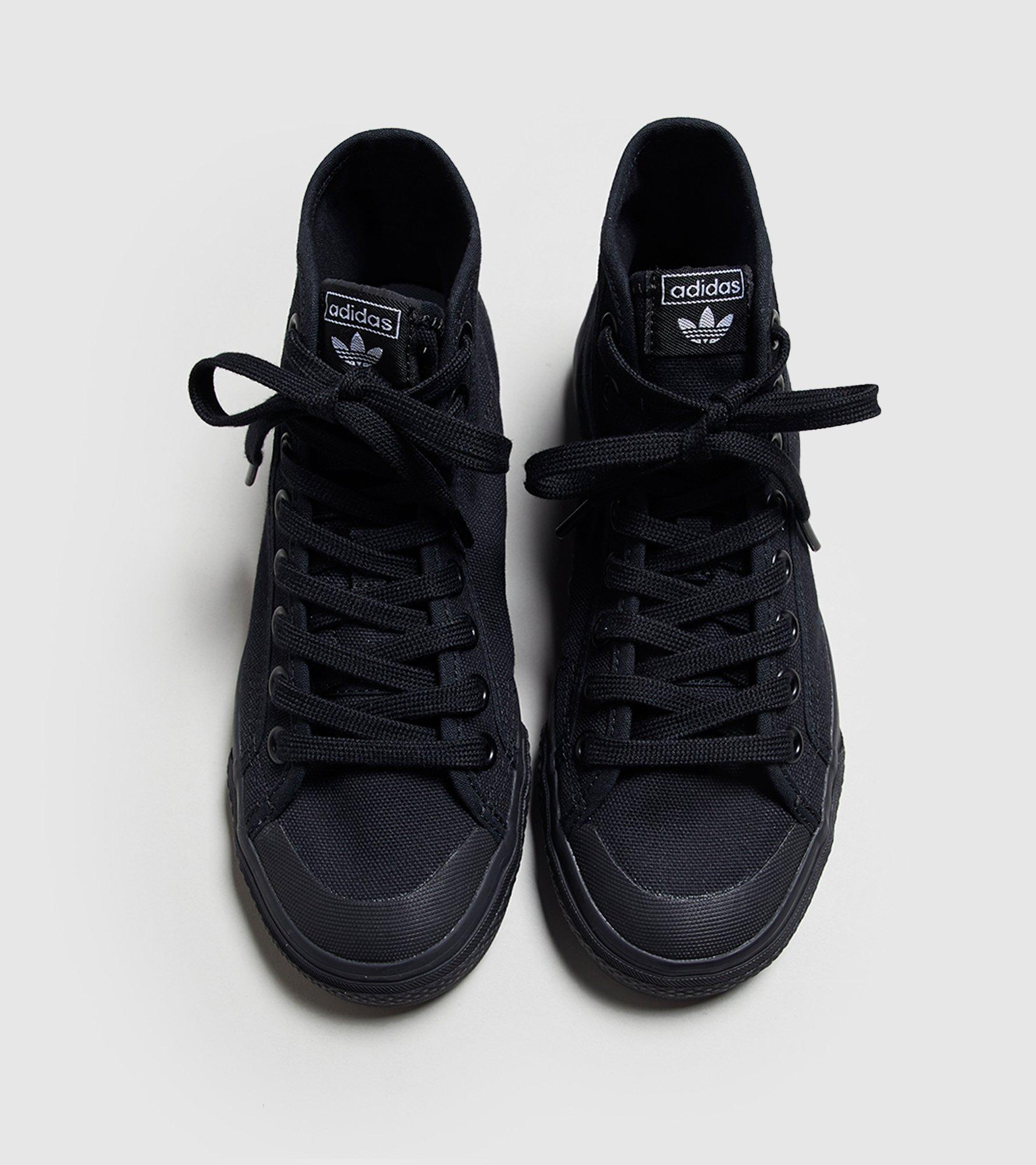 adidas Originals Canvas Nizza High Top Women's in Black Lyst