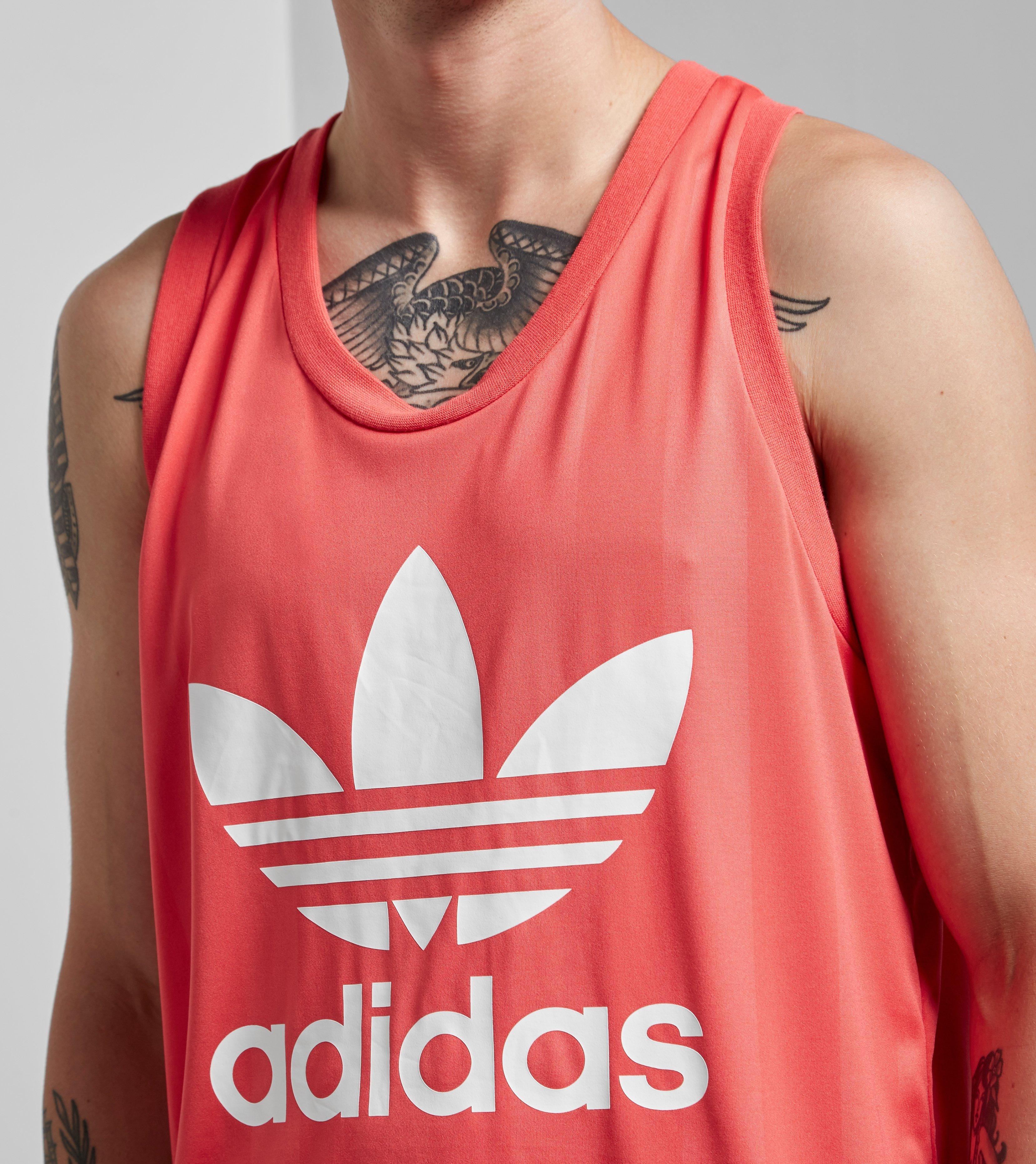 Lyst - Adidas Originals State Trefoil Vest in Pink for Men