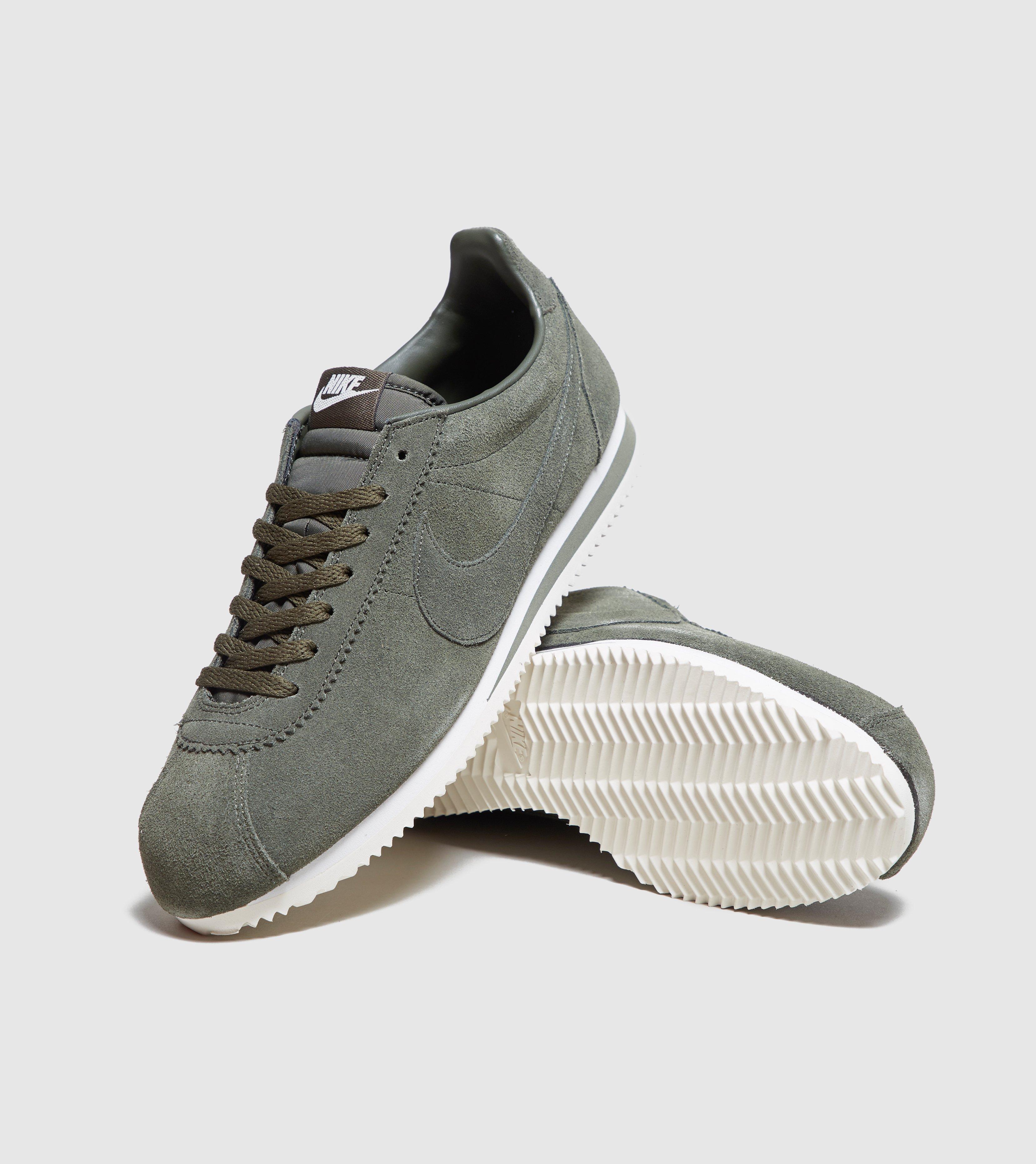 nike cortez leather verte