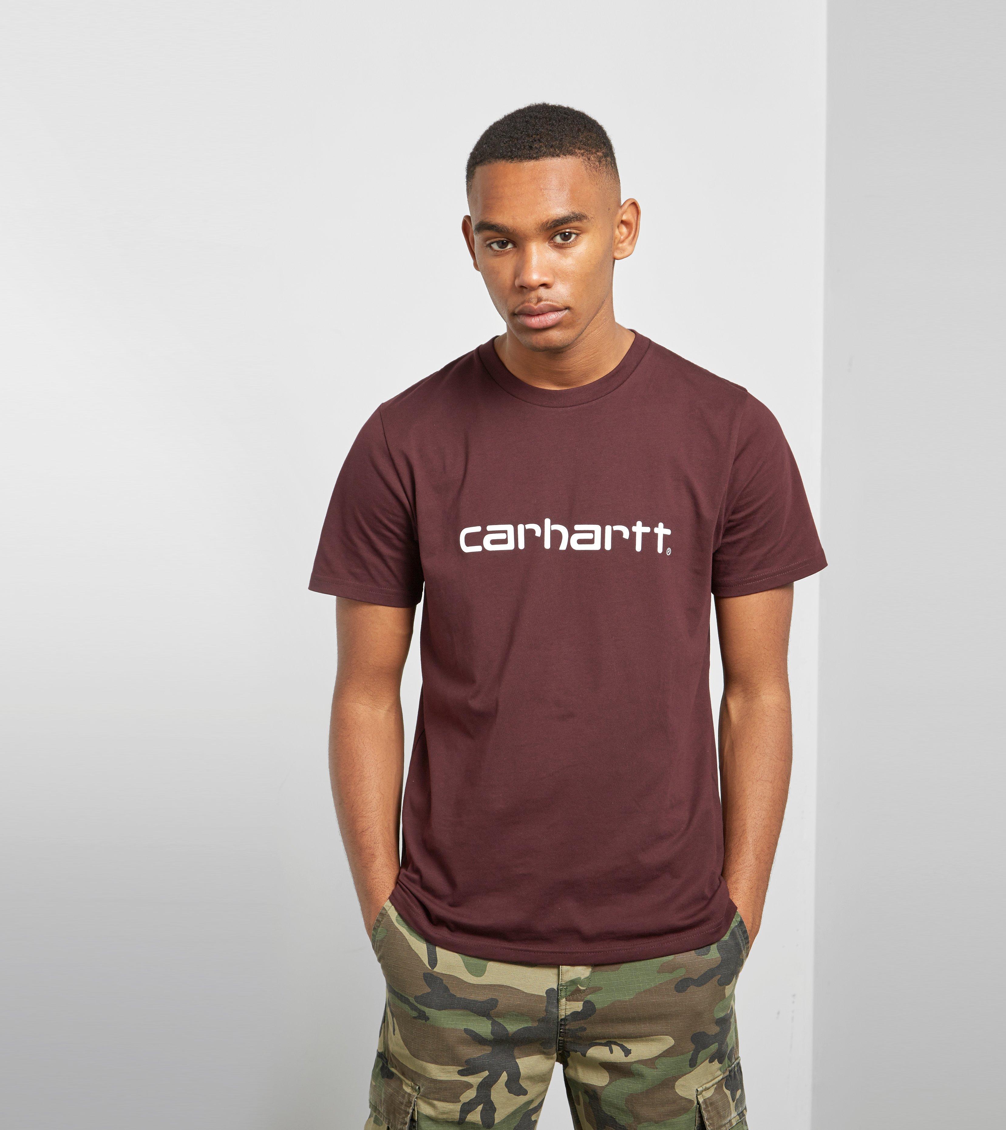 Lyst - Carhartt wip Script T-shirt in Red for Men