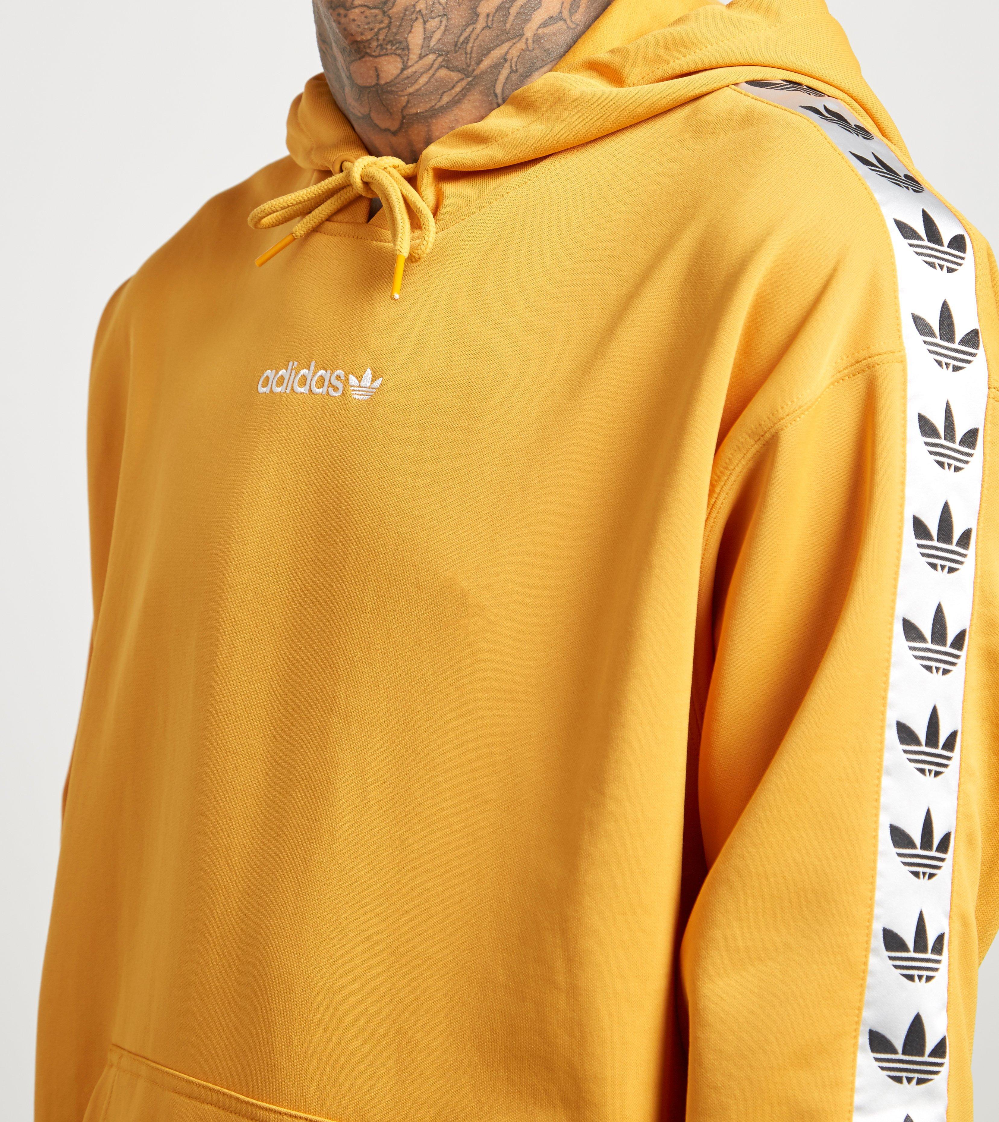 adidas yellow tape hoodie