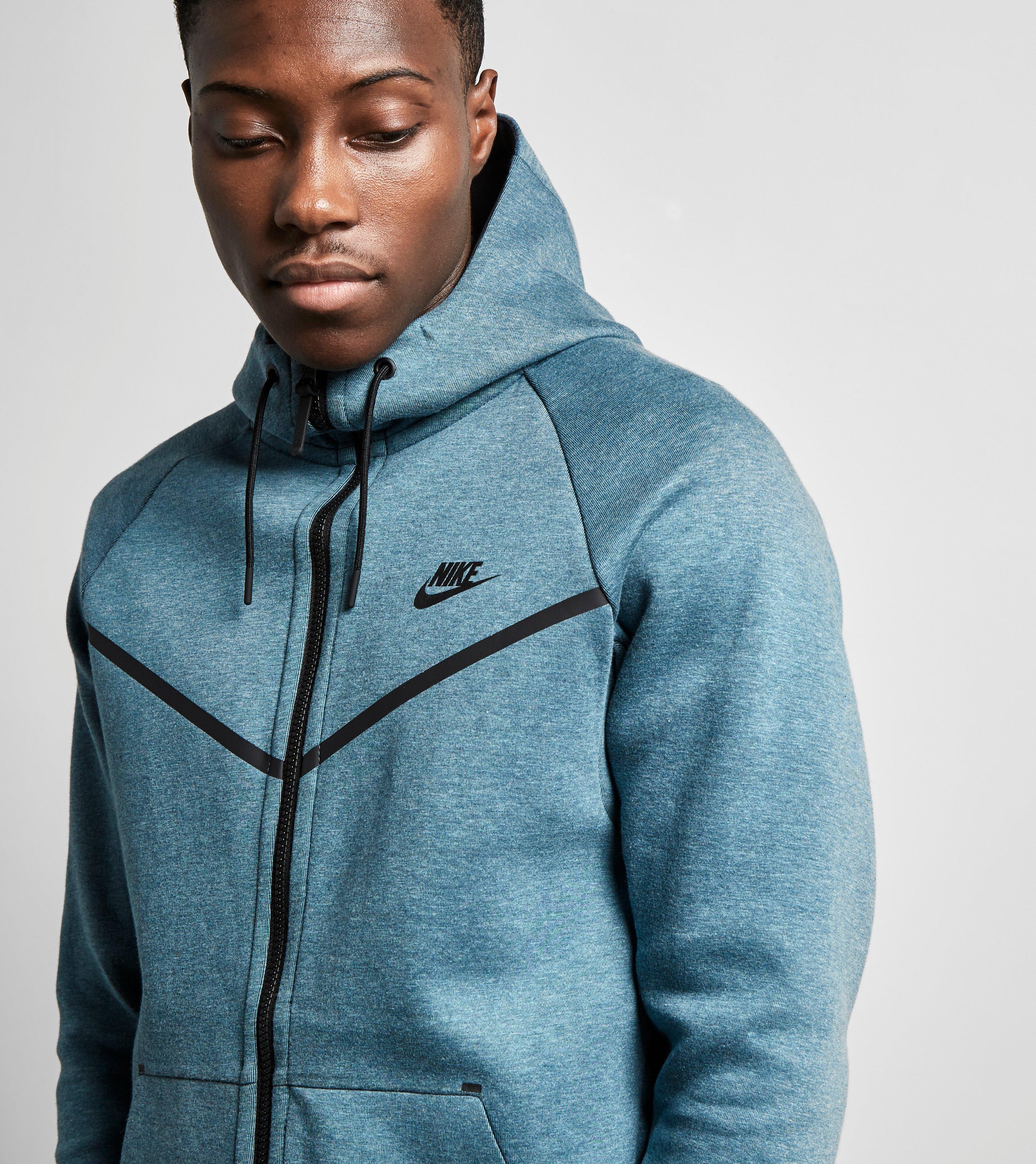 Lyst - Nike Tech Fleece Windrunner Hoody in Blue for Men