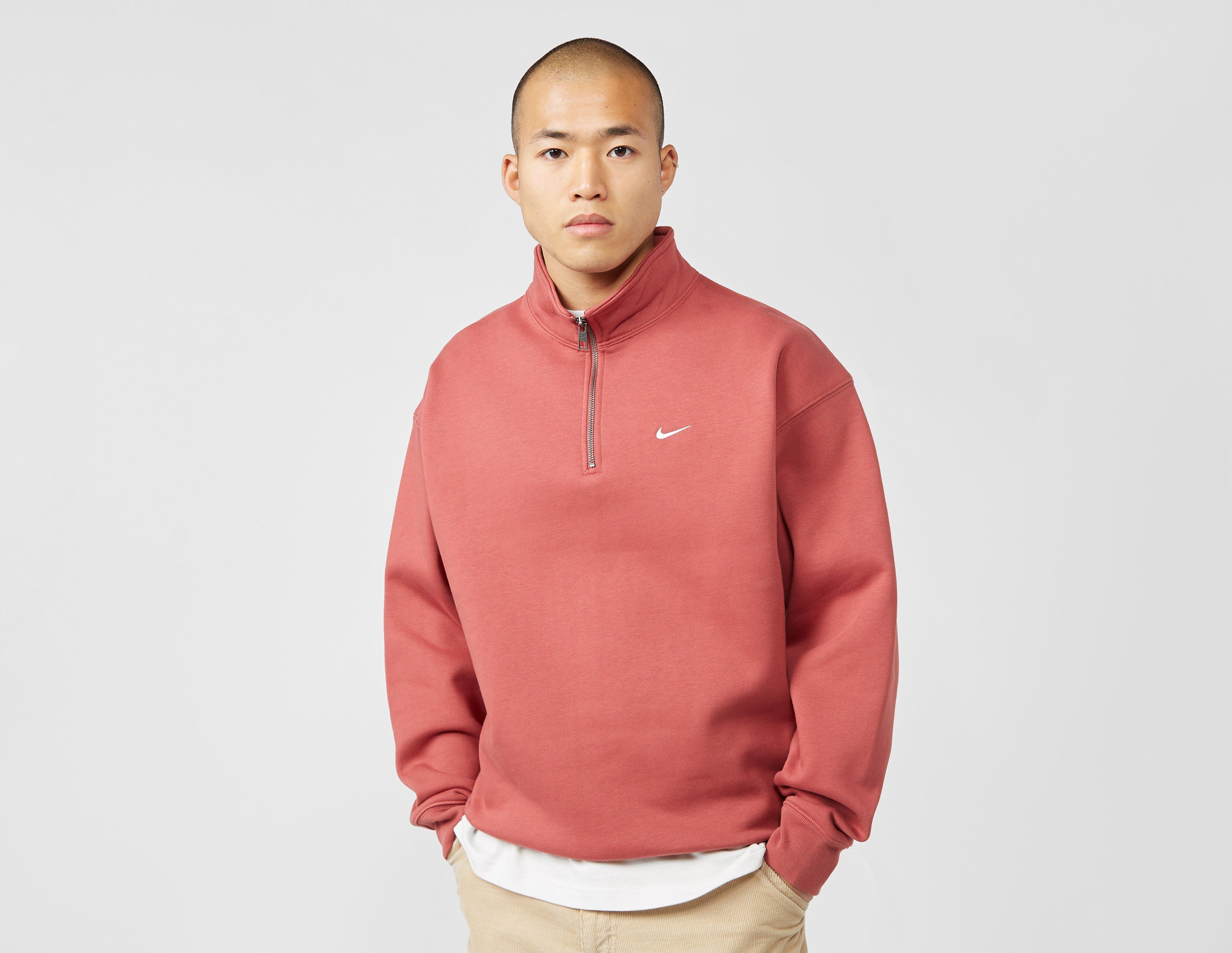 Nike Nrg Premium Essentials Quarter Zip Sweatshirt in Red for Men | Lyst UK