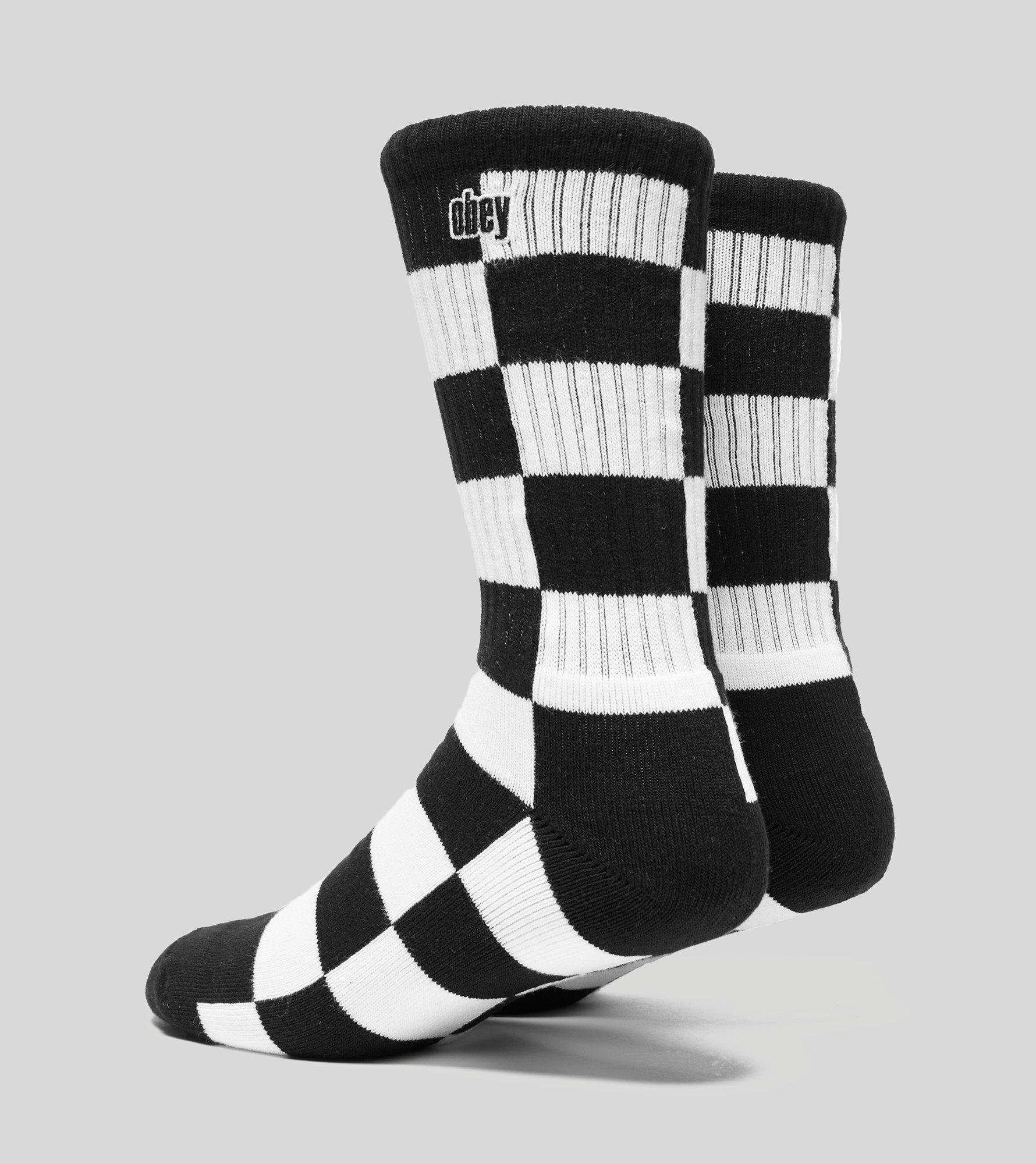 Obey Mens Checkers Socks