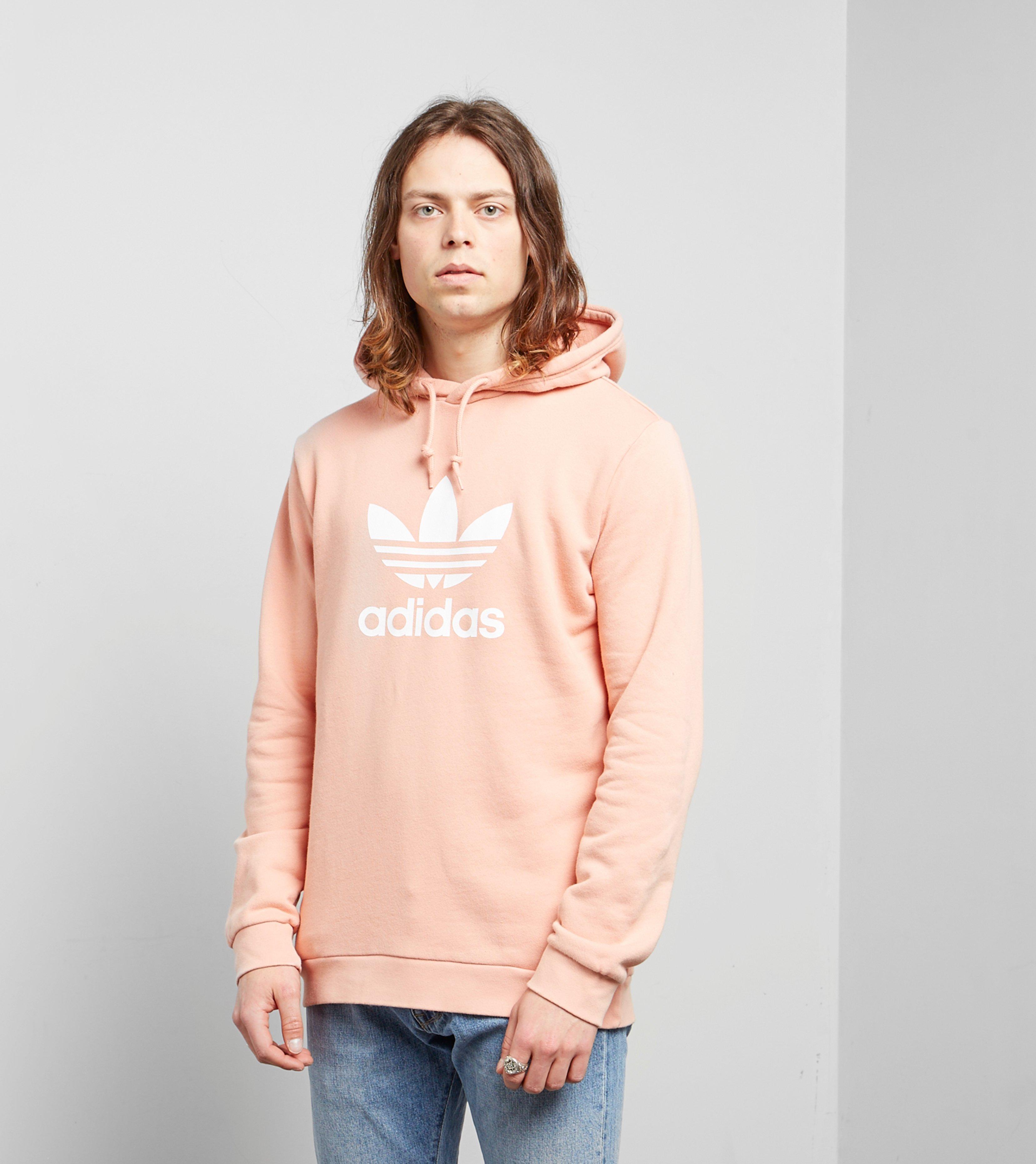 adidas Trefoil Warm up Hoodie in Pink for Men Lyst adidas Originals Trefoil Rosa huvtröja i oversize modell | ASOS
