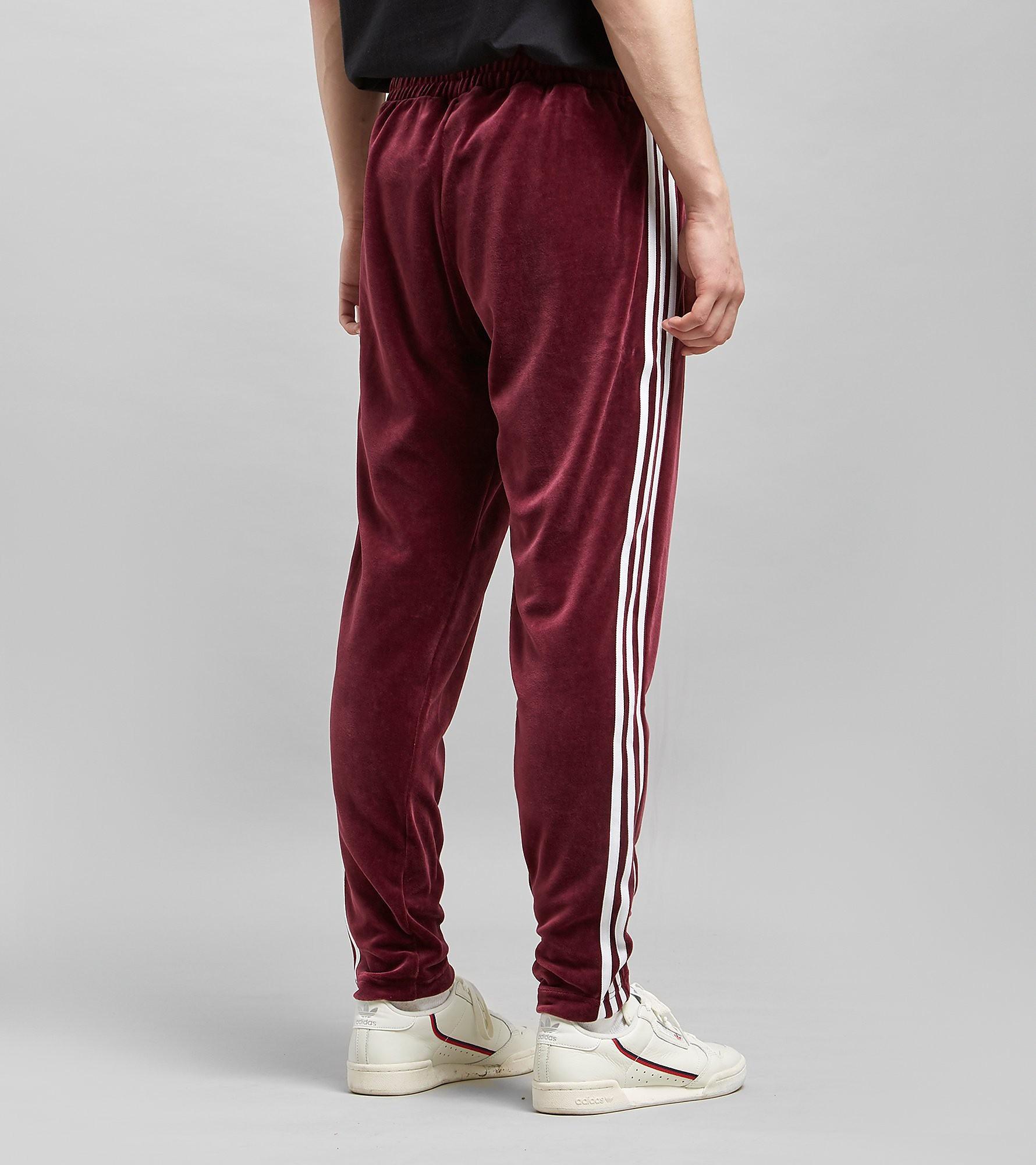 adidas Originals Velour Track Pants in Rot für Herren | Lyst DE