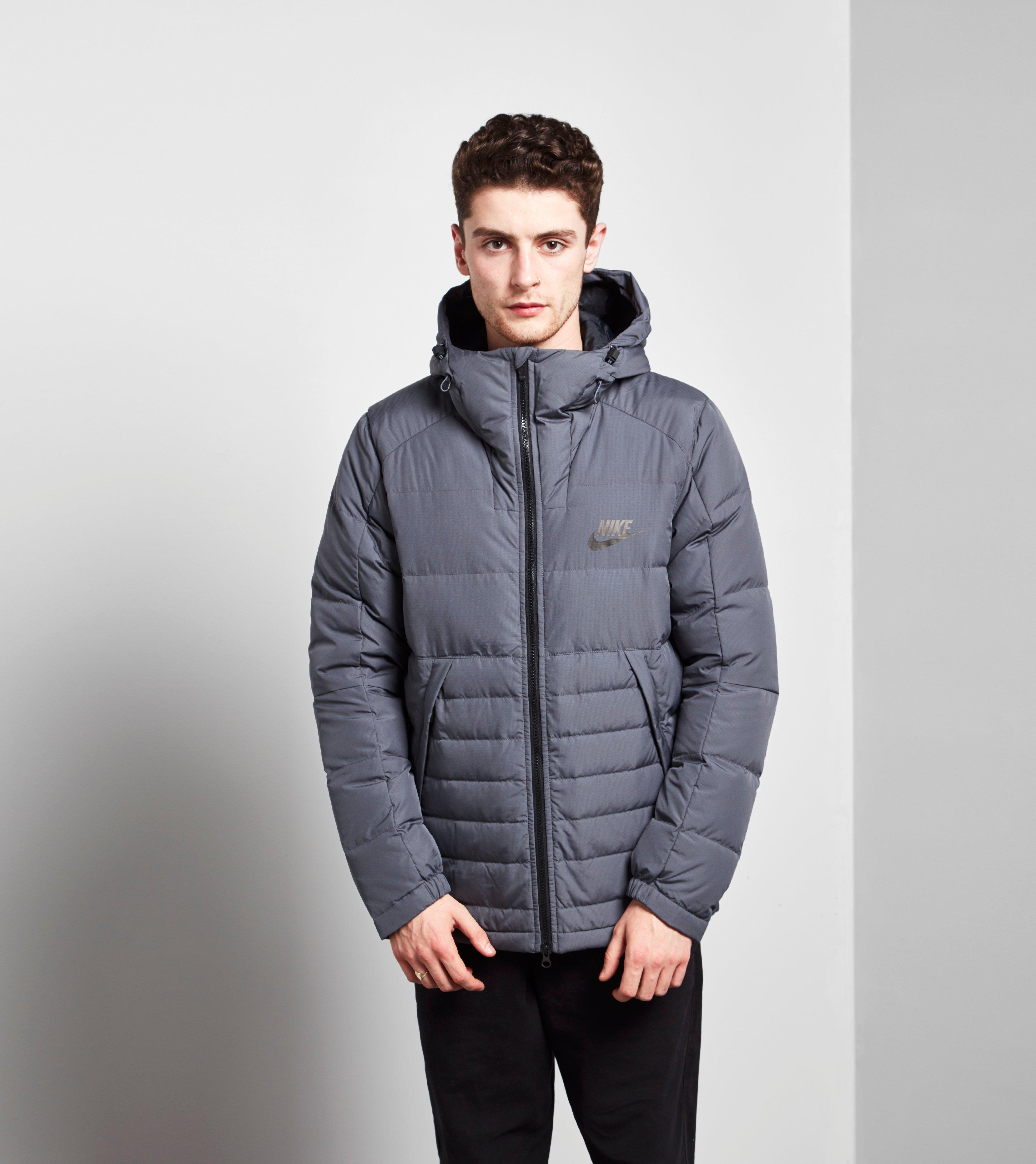 Nike Padded Down  Jacket  in Grey  Gray for Men Lyst