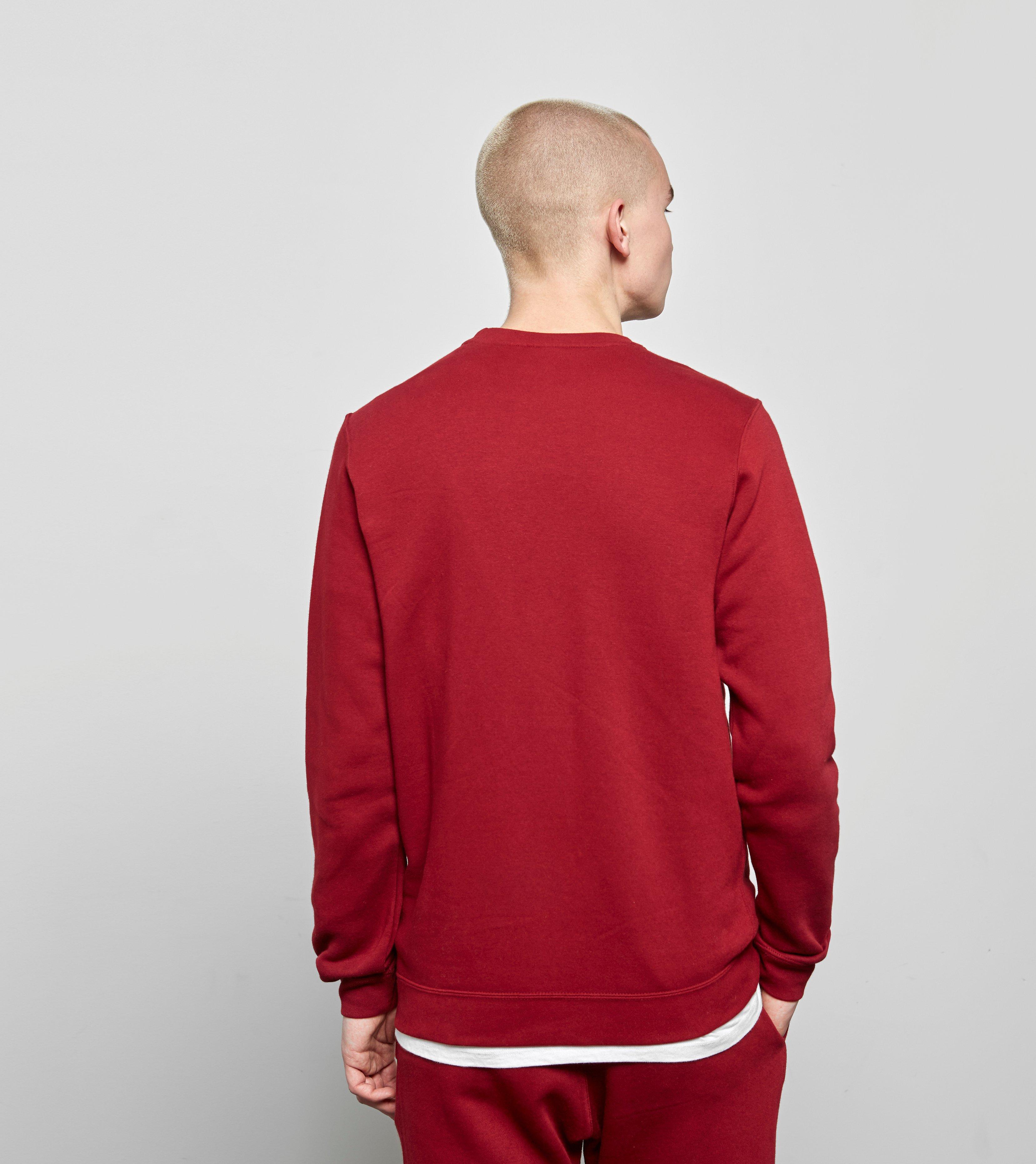 Nike Cotton Foundation Crew Sweatshirt in Red for Men - Lyst